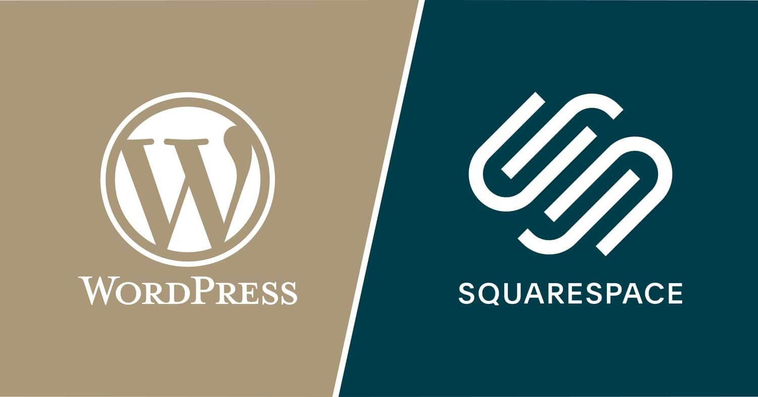 wordpress squarespace website platform