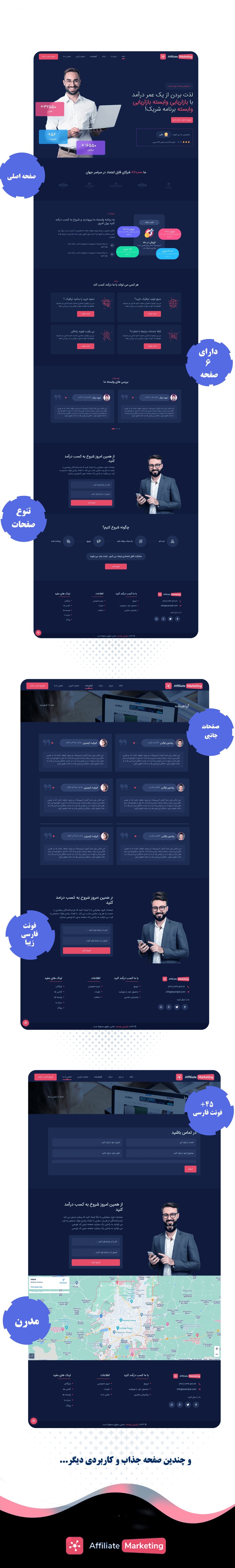 قالب HTML شرکتی Affiliate Marketing 1 59894794794